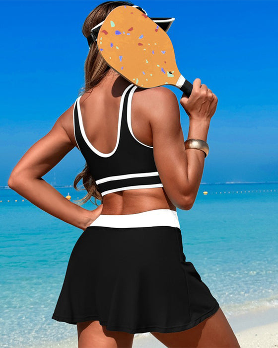 Set Sneldrogend Tweedelig Zwemrok