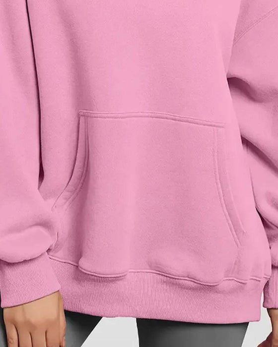 Hoodie Effen Kleur Lange Mouw Casual