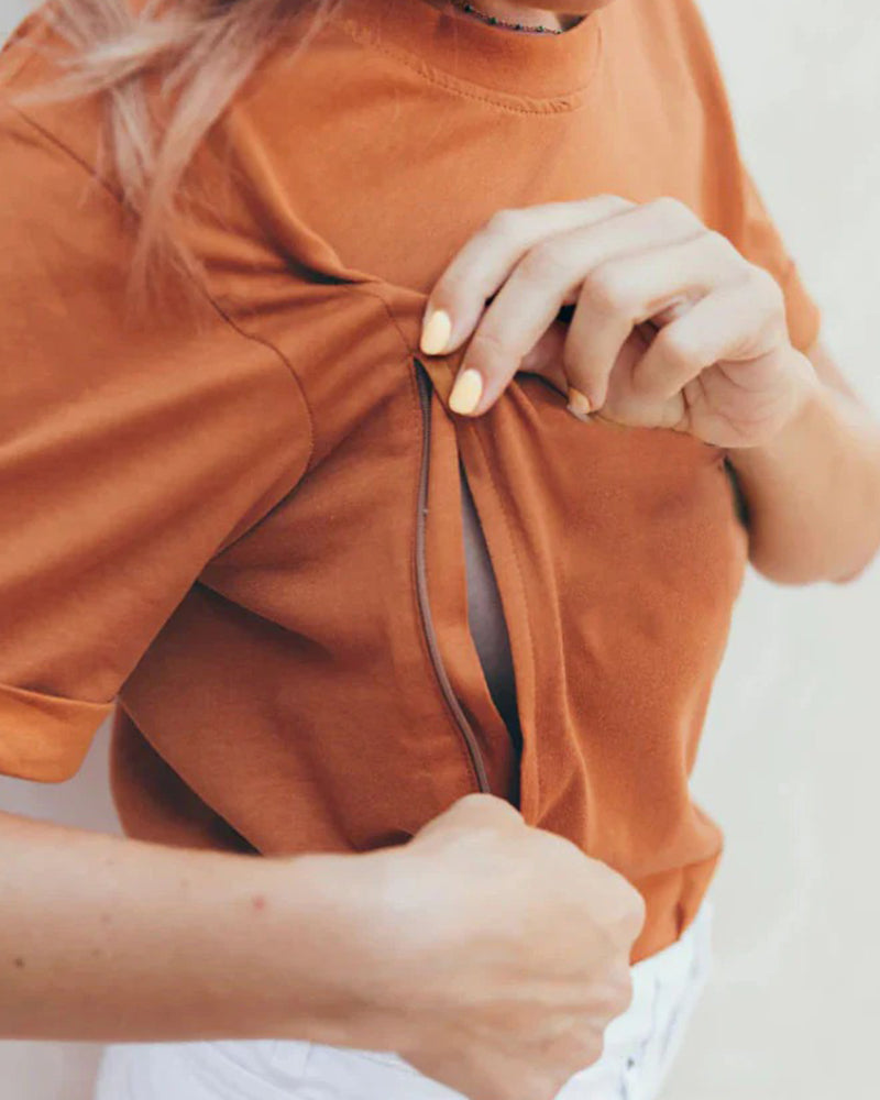 T-Shirt Bedrukt Ronde Hals Verpleging