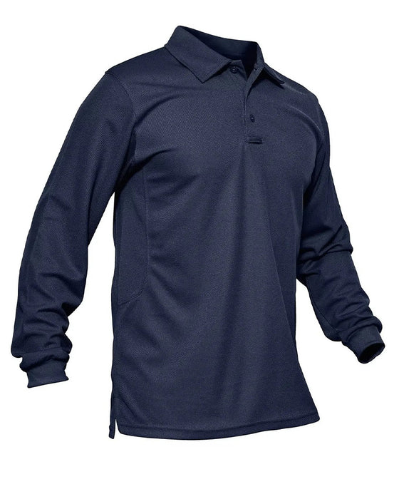 T-Shirt Polo Kraag Lange Mouw Casual