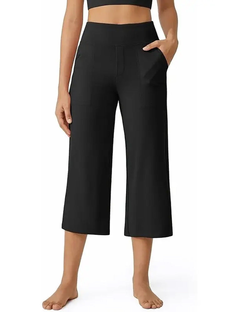 Broek Effen Casual Veelzijdig Cropped