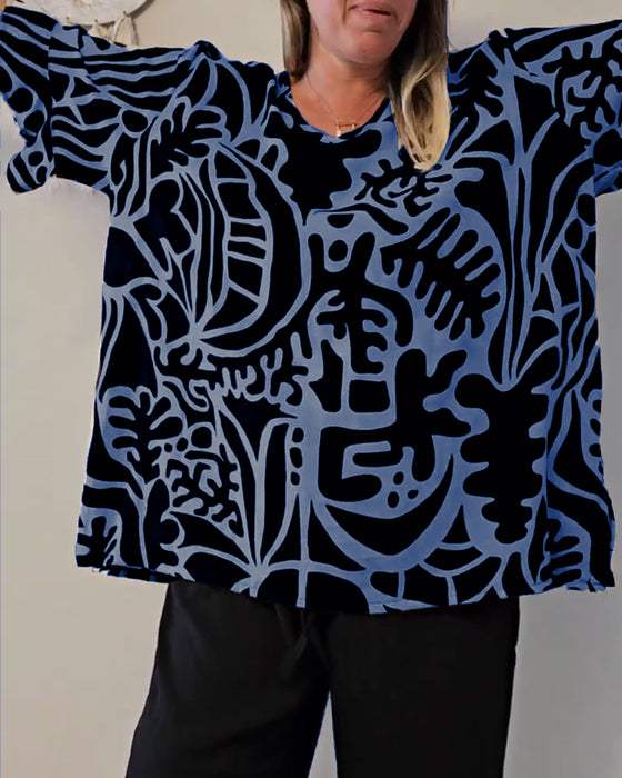 Top Abstracte Botanische Print Ruim