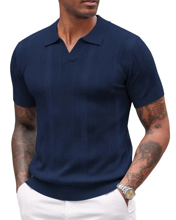 T-Shirt Polo Kraag Heren Korte Mouw