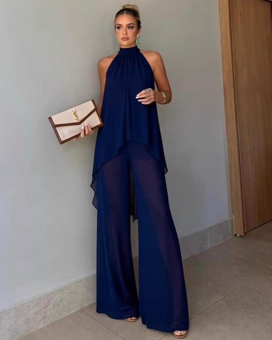 Set Casual Asymmetrisch Mouwloos