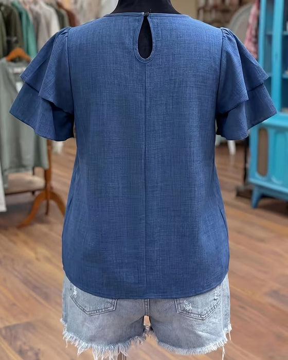 Blouse Effen Mode Casual