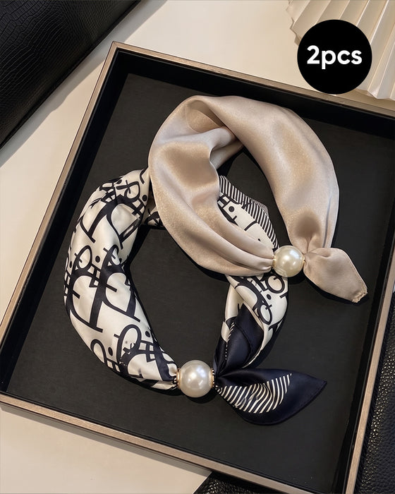 Moeiteloze glamour: Parelsjaal met kliksluiting 🧣