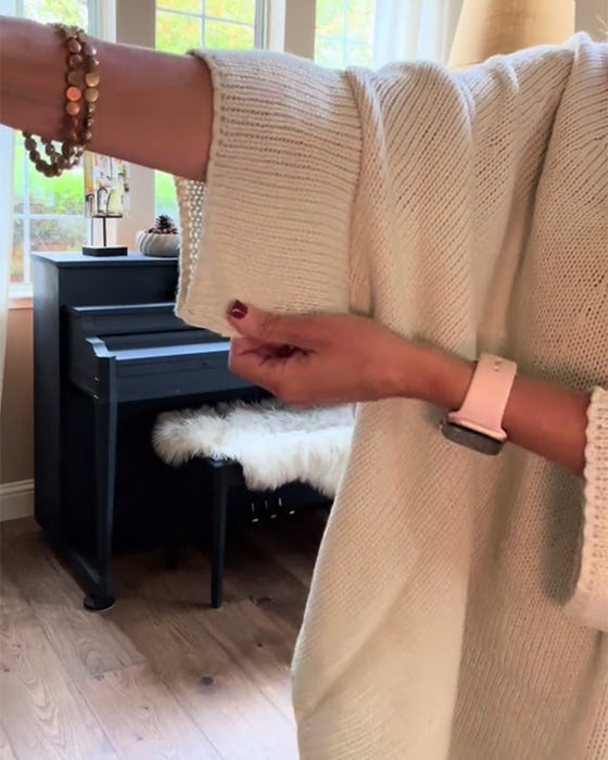 Mode effen kleur pullover met vleermuismouw en ronde hals