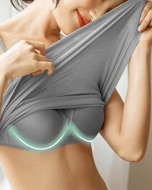 Hemdje met ingebouwde beha