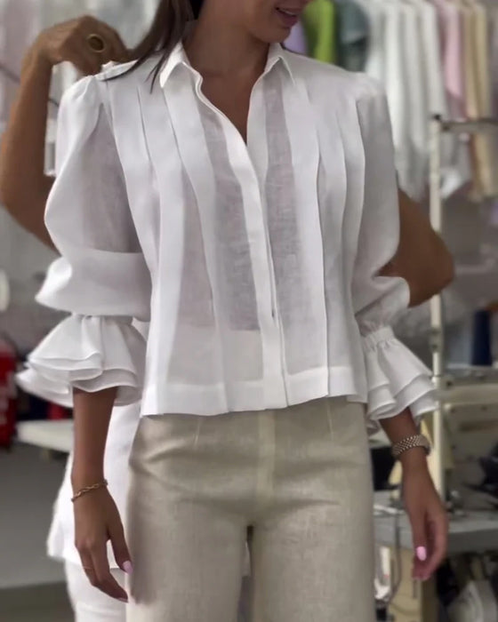 Shirt Puffmouw Ruffle