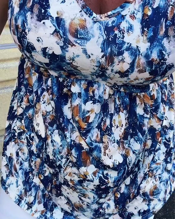 Tanktop Sexy Bedrukt Mouwloos