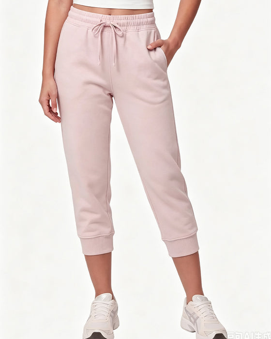 Joggingbroek Elastische Taille Cropped Jogger