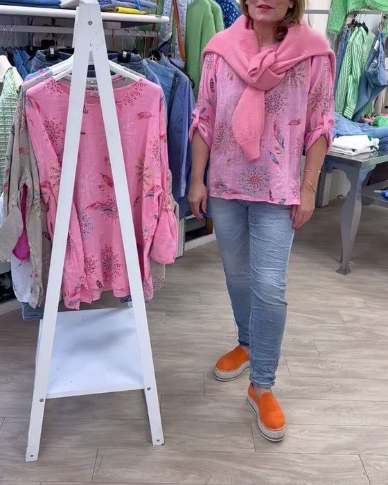 T-Shirt Lange Mouwen Gedrukt