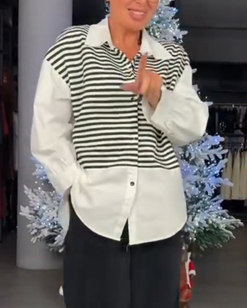 Shirt Gestreept Button-Down Kraag