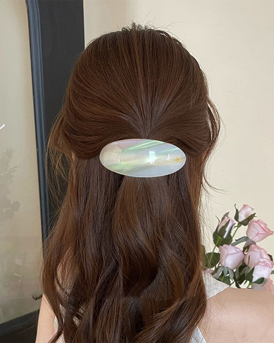 Een-Woord Paardenstaart Haarnaald Geavanceerd Gevoel Pony Klem Half Binden Haar Veer Klem Zijkant Klem Haaraccessoires