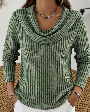 Top Casual Lange Mouw Effen