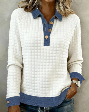 Trui Kleurvlak Patchwork Modieus Rever