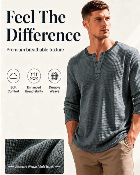 Top Heren Effen Kleur Lange Mouwen