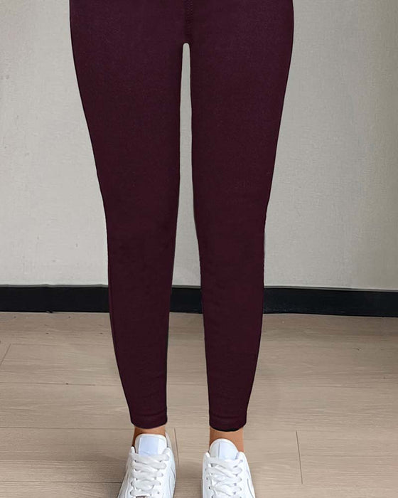 Broek Dames Zak Effen Skinny Casual