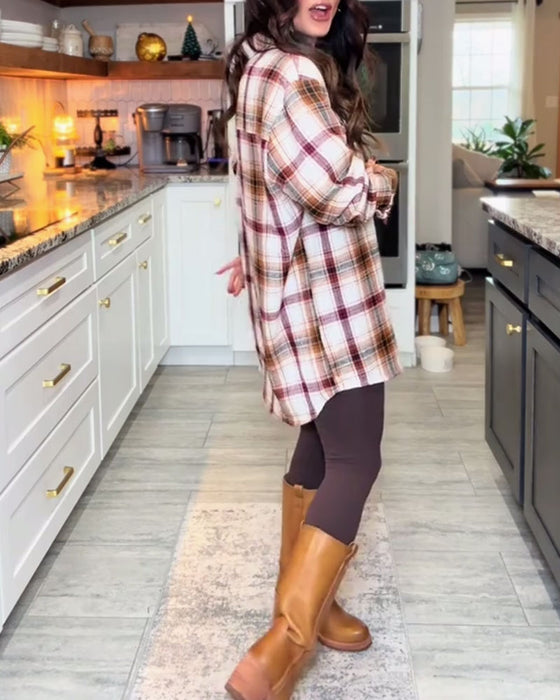 Overhemd casual los geruit zakje