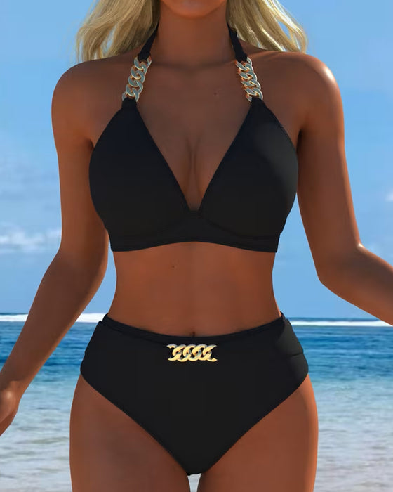Bikini Halter Metalen Gesp