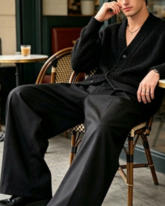 Broek Hoge Taille Knoop Gulp Breed Been