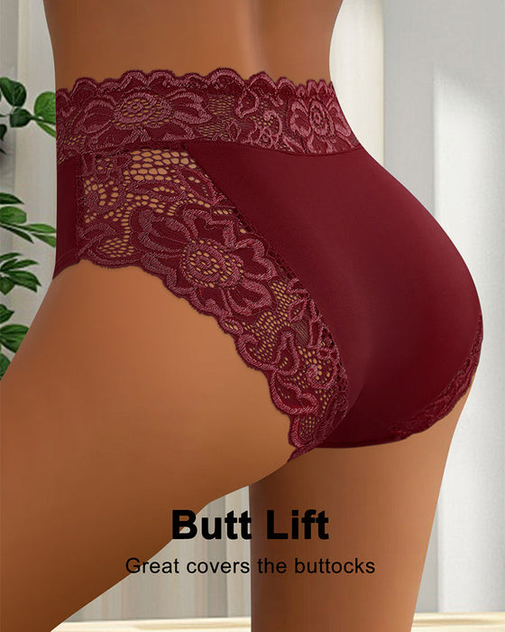 Slipje Sexy Kant Middelhoge Taille-5