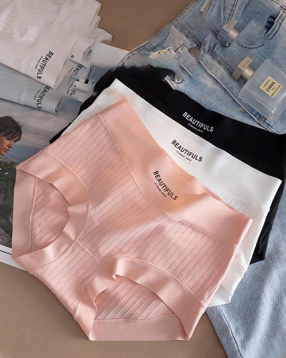 Slip Langvezelig Katoen Hoge Taille