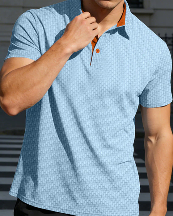 Heren T-Shirt, Effen Kleur, Korte Mouwen