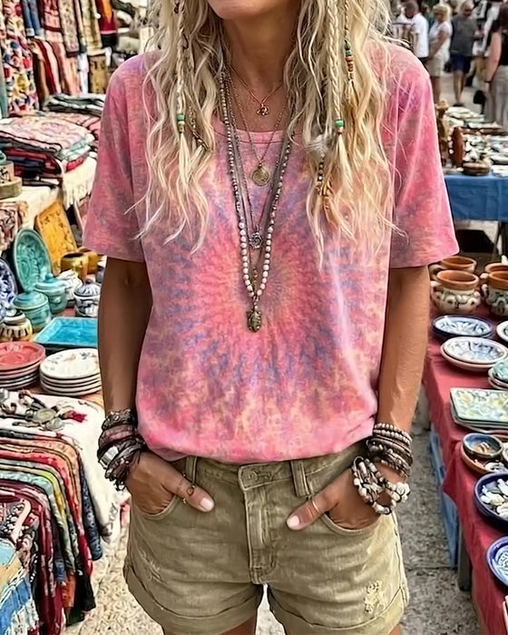 T-Shirt Gradient Stropdas Verf