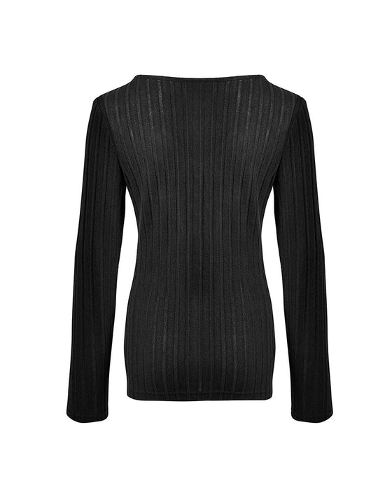 Blouse V-Hals Lange Mouw