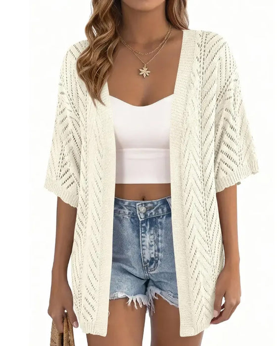 Cardigan Uitsnijding Los Open