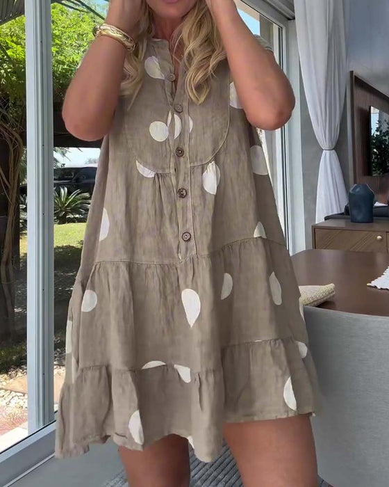 Jurk Stip Knoop Voor A-Lijn