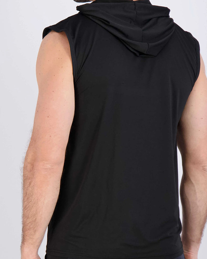 Tanktop Mouwloos Capuchon Sport