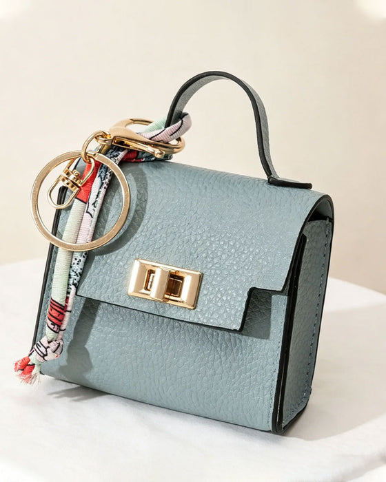 Sleutelhanger Mini Vierkante Tas Pendant