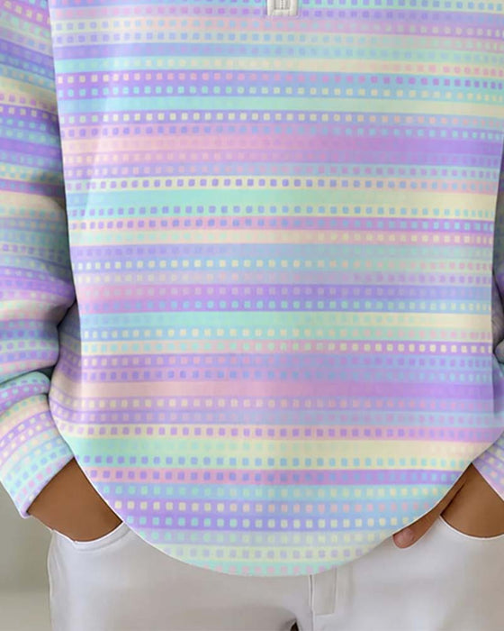 Sweatshirt Revers Lange Mouwen