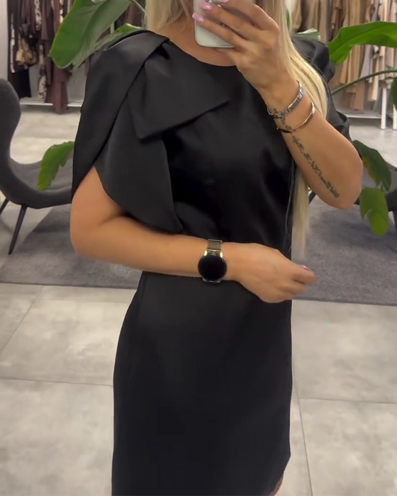 Jurk Bubble Kortmouwen Ronde Hals