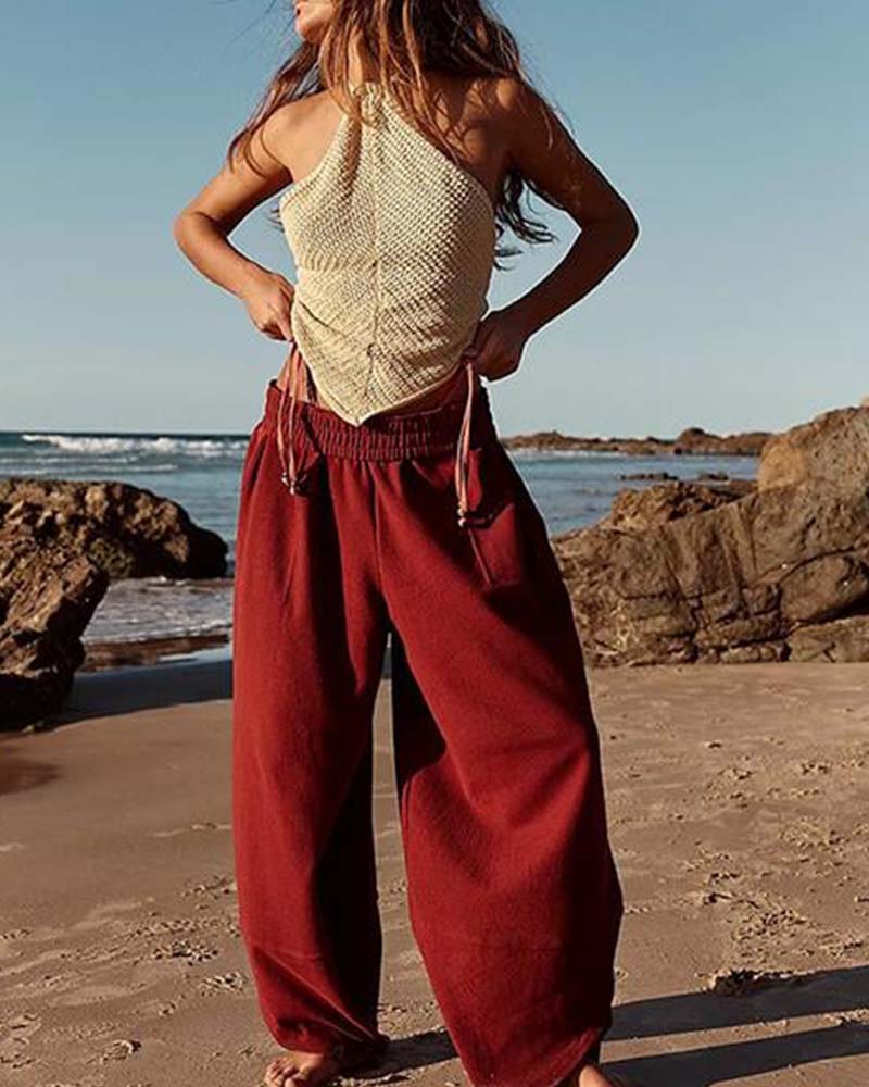 Broek Elastische Taille Harem