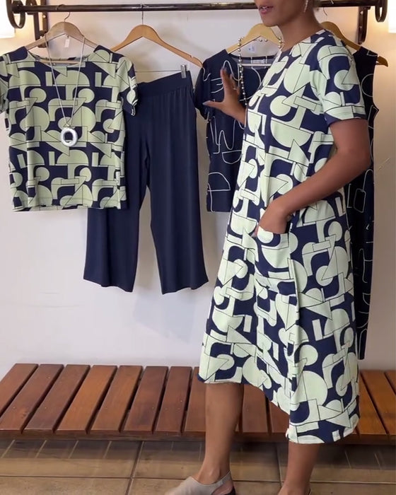 Kleed Casual Everyday Round Round Necked