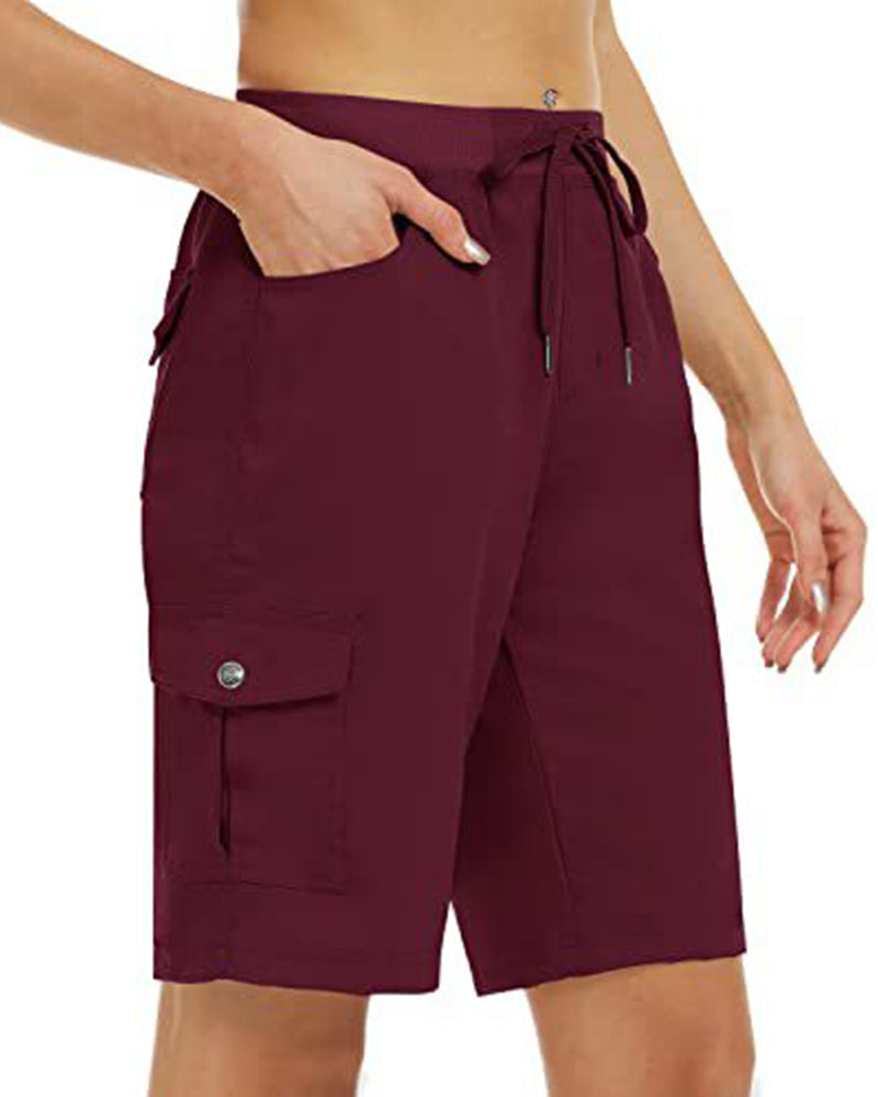 Dames Shorts Snel Drogende Cargoshorts Met Zakken