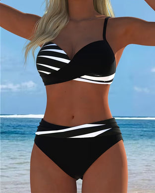 Bikini Camisole Kleurblok Kruis