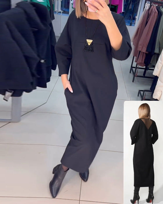 Casual zakjurk met lange mouwen