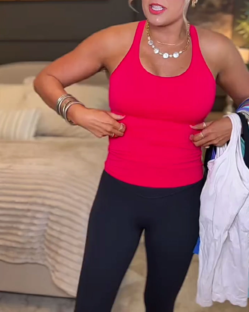 Cami Top Racerback Slank Pasvorm