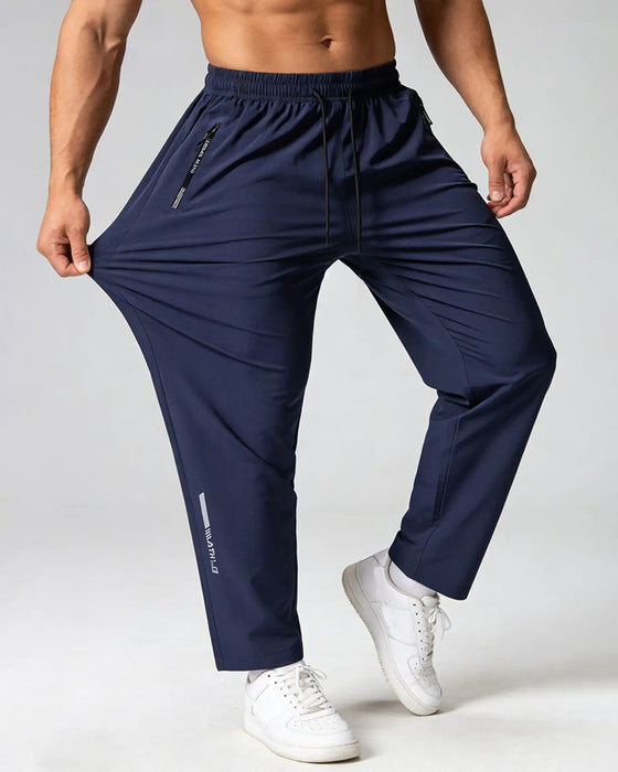 Broek Elastiek Trekkoord Letter Print