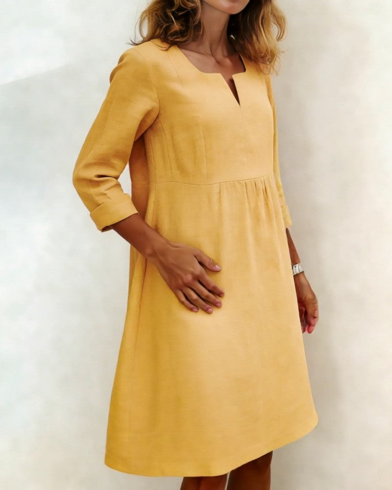 Jurk Kleine V-hals Mode