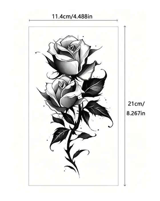Gesimuleerde Bloem Tattoo Stickers Voor Arm
