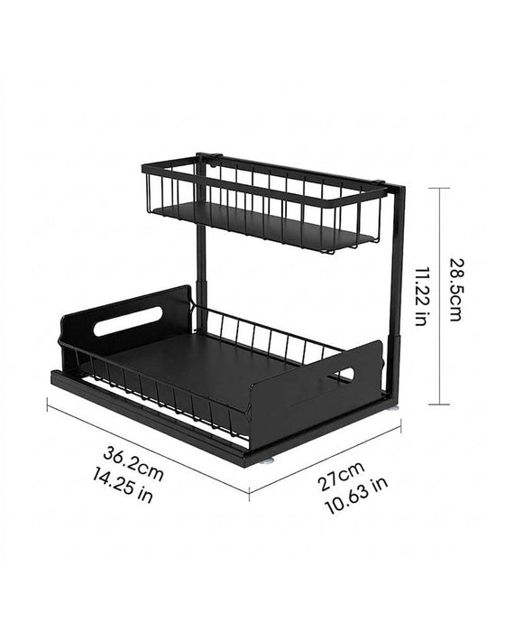 Uittrekbare Organizer Onder De Wastafel