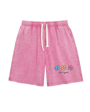 Shorts Bloemenprint Elastisch Koord