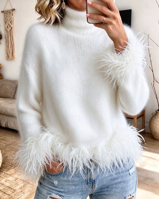 Pullover Coltrui Veer Patchwork Manchet