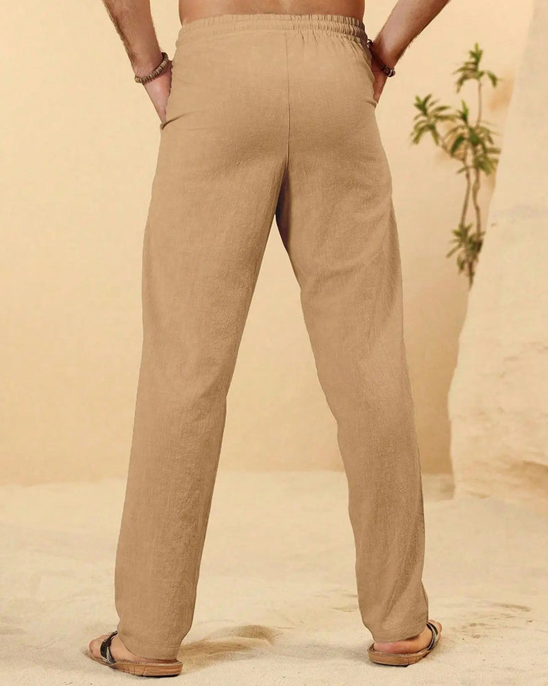 Broeken Elastische Taille Koord Toelopend