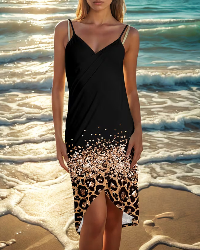 Dress Spaghettiband Sexy Strand